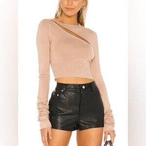 H:Ours long sleeve cream top never worn size XS